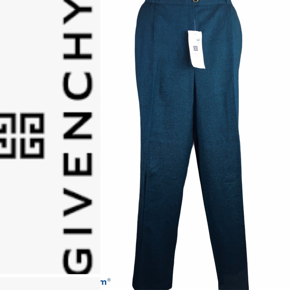 GIVENCHY  Vintage Tweed Tapered Wool Pants Trouser